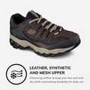 Skechers Men's Afterburn M. Fit Fashion Sneakers (8.5 X-Wide, Brown/Taupe)
