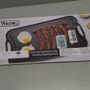 Viking Griddle, 20 Inch Reversible Cast Iron Grill Pan, Pre-Seasoned, Oven Safe, Induction Ready, Black