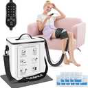 Cold Therapy Machine with Programmable Timer, Ice Machine for Knee After Surgery, Knee Replacement Recovery System, Pain Relief for Post Surgery, w/Compression Pad for Shoulder, Hip and Ankle (Black)