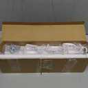 White Extra Long Curtain Rod 30 to 240 inch, Heavy Duty Curtain Rods for Windows with Modern End Caps, 1 inch Drapery Rods Set for Outdoor Patio, Adjustable Curtain Rod for Room