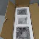 MyGift Pen Holder Pencil Holder For Desk, Pen Cup Holder For Desk, Concrete Desktop Pencil Cup, Modern Gray-Tone, Set of 3 (White-Gray-Black)