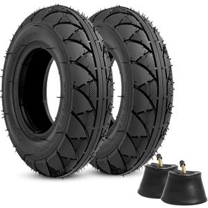 Heavy-Duty 200X50 Tire & Inner Tube Set, 8"x2" Electric Scooter Tire Tubes Replacement Compatible with Razor E100, E150, E200, Dune Buggy, Power Core E100, Crazy Cart, PowerRider 360 and eSpark 2 Sets