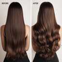 Heatless Hair Curler Overnight Blowout Hair Rods Curling Set No Heat Jumbo Rods to Sleep In Velvet Hair Rollers with Satin Hair Scarf 3 PCs Chocolate