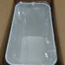 Small Bathroom Garbage Can 2.4 Gallon Wastebasket Slim Metal Garbage Can Stainless Steel Garbage Bin for Bedroom,Office,Kitchen,Toilet, rv, Near Desk, Under Sink (White)