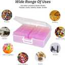 4""x6"" Photo Storage Box with Handle photo and craft keeper storage box 16 Inner photo case Large Gradient, Pink Series