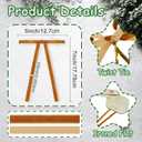 Artmag 24 Pcs Velvet Bows for Christmas Tree Rustic Bows Velvet Christmas Ornaments for Door Garland Wreath Gift Party Holiday Decoration (Width of 3/8",Camel)