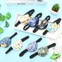 Eurzom 8 Pcs Eye Patches for Kids Adjustable Single Eyepatch Reusable Cute Girls Boys Patch with Elastic Strap for Left or Right Eye Patch, Various Patterns(Cool Style)