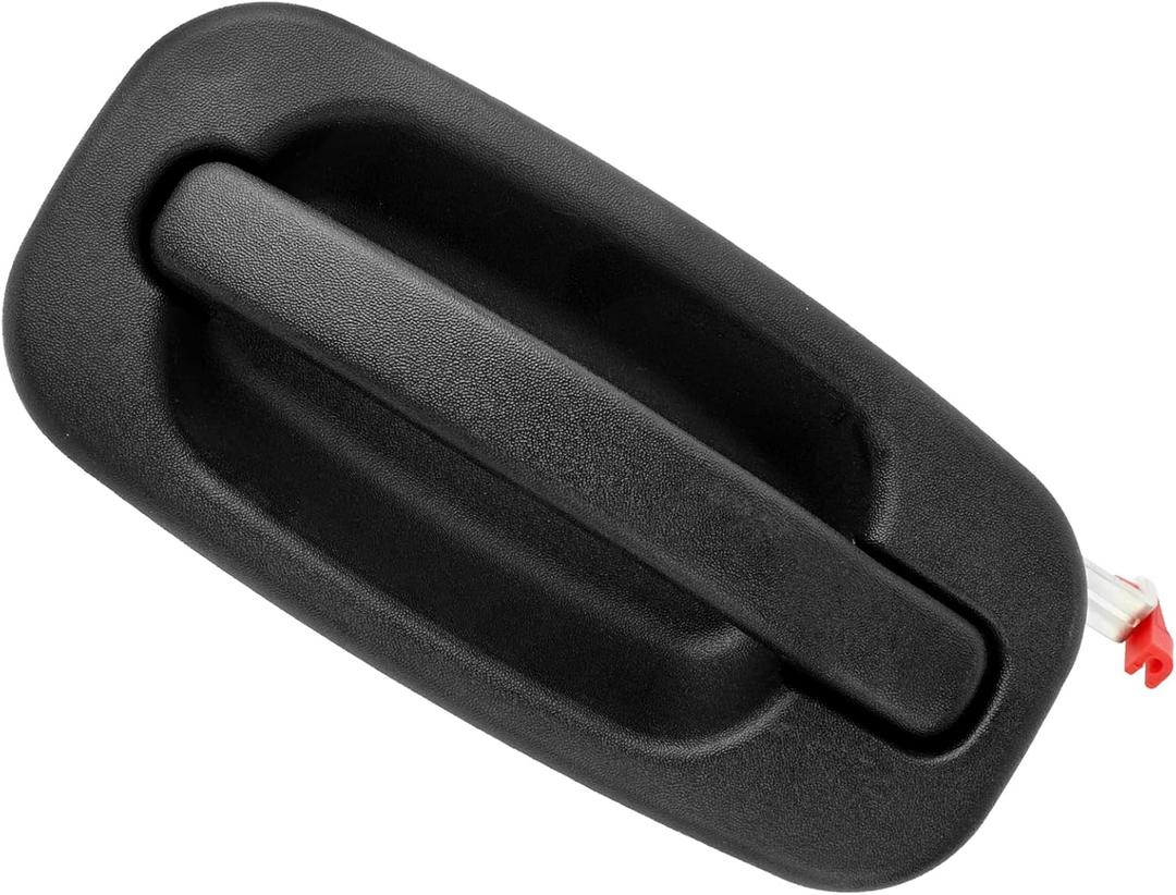 NPAUTO Exterior Rear Left Driver Side Door Handle Replacement for Escalade Silverado 1500 2500 HD Suburban Tahoe Yukon Sierra, 2001 2002 2003 2004 2005 2006,Black, 80579