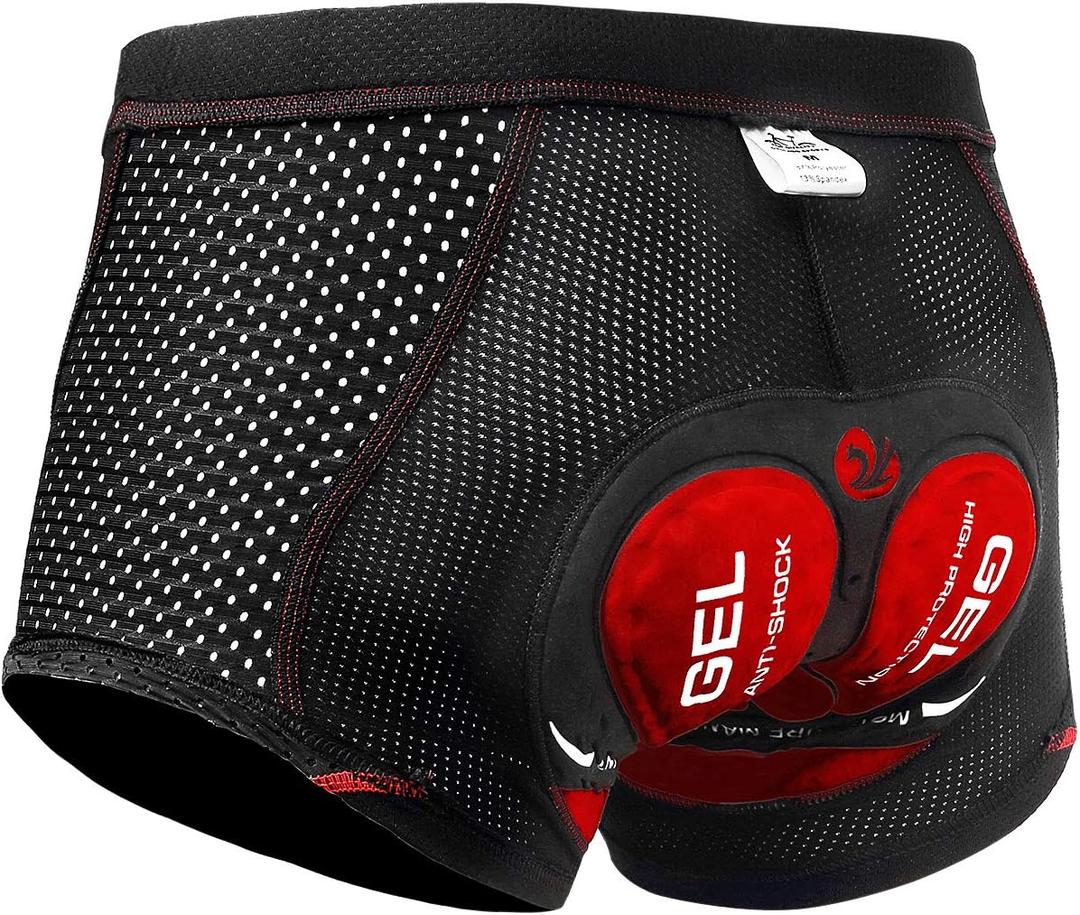 X-TIGER Men's Cycling Underwear Shorts 5D Padded Gel,MTB Biking Shorts Pants with Breathable,Adsorbent Design, XL
