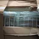 No Pawblems 55" Extra Tall Pet Gate for Cat, 29-43" Auto Close Cat Gate for Doorways/Stairs/Hallways, NO Drilling Pressure Mounted Tall Dog Gate Indoor, 1.37" Pet-Safe Gap, White