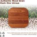 Solid Wood Floating Shelves,23.6in Finished Real Wood Wall Shelves with Heavy-Duty Hidden Bracket, Easy Installation, Set of 2, 23.6in x 7.1in x 1.5in, for Living Room Bedroom Kitchen,Bronze