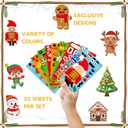 2 x Christmas Stickers for Kids 32PCS Christmas Stickers for Crafts Kids Make Your Own Face Sticker s Crafts for Toddlers Xmas Sticker