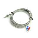 Braided and threaded stainless steel tube, Size 16, 