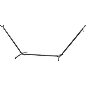 Amazon Basics 2 Person Heavy-Duty Portable Sturdy Hammock Stand for Outside, Easy Assembly, Includes Carrying Case, 9-foot, Black
