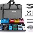 Ghost Fire Guitar Pedal Board Aluminum Alloy 1.76lb Super light Effect Pedalboard 19.8''x11.5'' with Carry Bag,SPL-04 (Grey)