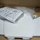 Bemis Assist Toilet Seat with Built-in Support Handles, Hinges Never Loosen, Fits Round and Elongated