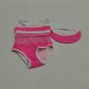 MINIFEIKO 2T Toddler Girls Bikini Swimsuit Adjustable Bathing Suit Swimming Hot Pink 2-3T