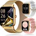 Smart Watch for Men Women with Phone Call (Dial/Receive),Fitness Tracker Smartwatch for Android iOS Phones,Health Heart Rate Sleep Monitor Calorie Pedometer Reminders Music Multi-Sport Modes Pack of 1