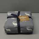 Eddie Bauer - Flannel Sheets Queen Size, Anti-Pilling & Wrinkle Resistant Cotton, Touchably Soft for All-Season Comfort - Bed Sheets with Matching Pillowcases & Fitted Sheet (Elk Grove Grey)