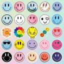 5 x 50pcs 2.12 INCH Smiley Face Stickers for Water Bottles & Laptops  Cute Aesthetic Vinyl Waterproof Decals  Happy Preppy Sticker Pack for Kids, Teens, Girls, Scrapbooking, Journaling & Teacher Rewards