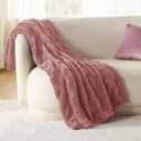 Bedsure GentleSoft Twin Blanket for Bed Dusty Pink - Super Soft Cozy Blankets for Women Kids Girls, Cute Fuzzy Fleece Throws for Bedroom Couch, 60x80 Inches