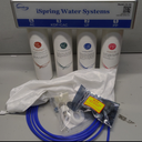 iSpring CU-A4 0.01m Ultra-Filtration Under Sink Water Filter System, Tankless 4-Stage High Capacity, Remove 99.99% Contaminants, Quick Filter Change with Brushed Nickel Faucet, White