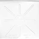 HDPE Dishwasher Drain Pan - Open-Ended Dishwasher Leak Pan - Directs Water Upfront for Timely Identification - 24 inch x 20.5 inch - White