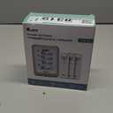 Indoor Outdoor Thermometer Wireless, 4.5 Inch Display Digital Hygrometer Thermometer Temperature Humidity Monitor with 330ft Range Sensor and Adjustable Backlight (White)