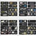 LARBANKE Tool Storage Organizer, 14-Piece Set with Interlocking Boxes, Non-Slip Internal Trays, Toolbox for Garage, Workshop, and Home Repairs