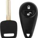X AUTOHAUX 433MHz NHVWB1U711 Keyless Entry Remote Ignition Transponder Key Fob for Subaru Forester 2005-2008 for Subaru Impreza 2005-2007 62 Chip 2 Buttons