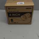 Hon&Guan 4 Inch Inline Booster Duct Fan with Speed Controller - 130 CFM Airflow with 6W Ultra-Low Power and Low Noise