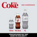 Diet Coke Diet Soda, 16.9 fl oz Bottles, 6 Pack - Cola Soft Drinks (EXP 10/01/25)