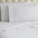 Shavel Home Products Micro Flannel Queen-Size Sheet Set, Machine Wash & Dry, No Pilling, 18" Deep Pocket with 2 Pillowcases, White