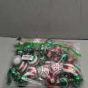 2.36 Christmas Balls Ornaments - 30PCS Plastic Christmas Tree Ornaments Balls Shatterproof, White Green and Red Hanging Decorations for Christmas