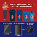 Teivio Black Trash Bags 20-25 Gallon 200 Count | Large Multipurpose | Fit 15,16,18,20,21,23,25 gallon Garbage Bin Liner | Kitchen | Lawn And Leaf Bags Outdoor Yard Waste Bag | Workshops Trash