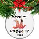 Youre My Lobster Just Married Ornament 2025 Newlyweds Wedding Gift Anniversary Ceramic Keepsake Couples Love Gift (C2)