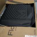 Floor Mats for 2014-2018 Chevy Silverado/GMC Sierra 1500 Crew Cab, 15-19 Silverado/Sierra 2500HD 3500HD, TPE Automotive All Weather Cover Protection Waterproof Black Floor Liner Front & Rear Row