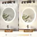 5-Light Bathroom Light Fixture, Farmhouse Vanity Lights for Bathroom with Glass Shade, Rustic Bathroom Light Fixtures, E26 Base F10BD05W1
