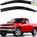KPY Rain Guards Fit for 2004-2012 Chevrolet/Chevy Colorado Regular Cab, Out-Channel Window Visors Vent Wind Deflectors 2PC, Truck Accessories for 2004-2012 GMC Canyon Standard Cab (Single Cab Only)