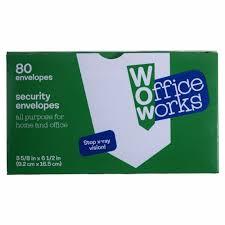 80ct SECURITY ENVELOPES 3-5/8 x 6-1/2 White Printed Stop X-ray Vision and Colorful Bottle Opener, Key Chain, Can Opener 2 pcs