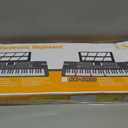 61 Key Keyboard Piano, Portable Electronic Keyboard Piano for Beginners with Speakers, Microphone, Sheet Music Stand, 100 Voices, 100 Rhythms, Digital Music Keyboard for Teen - Black