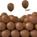 PartyWoo Brown Balloons 50pcs 5 Inch Small Mini Boho Neutral Coffee Tan Fall Latex Balloons for Wedding Baby Shower Gender Reveal Graduation Safari Woodland Birthday Fall Party Decorations Brown-F09