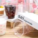 50 Pcs Pink Bow Snack Cups 12 oz Bow Plastic Cups Lovely Bowknot Tumbler for Just Wanna Be One Birthday Wedding Baby Shower Party Supplies