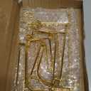 LIONWEI LIONWELI 6 Pack Iron Display Stand,Gold Iron Easel Plate Holder Stand for Displaying Pictures, Plates, Books and Arts (4, 6, 8 inch)