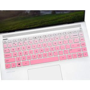 Keyboard Cover for HP Stream 14 inch 14-ds/dg Series 14-DS0013DX DS0023DX/HP Pavilion X360 14M-BA 14M-CD 14M-DH 14-BF 14-CM 14-CF 14-DF 14-DK 14-DQ 14-dq0052dx/dq0054dx/dq0055dx Skin-Gradual Pink