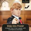 ALLAURA Iconic Blonde Comb-Over Wig  Funny Costume Hairpiece for Adults  Realistic Halloween & Party Wig for Men & Women  Ideal for Costumes, Cosplay, Events, and Skits