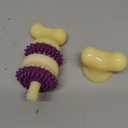 PetSafe Busy Buddy Bristle Bone - Chew Toy for Dental Health Support - Durable Dog Plaything for Tough Chewers - Includes 4 Refillable Treat Rings - Safe Chew Toy for Large Dogs (50-90 lbs) (Large (Pack of 1))