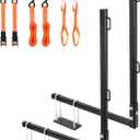RV Tote Tank Carrier, RV Bumper Mount Tote Tank Holder with 2 Extra Premium Ratchet Straps, Fit Max 4.5" Bumper