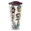 Tervis Retro Cameras Made in USA Double Walled Insulated Tumbler Travel Cup Keeps Drinks Cold & Hot, 24oz, Lidded