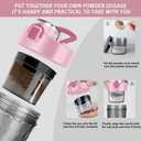PROCHAIN Electric Protein Shaker Bottle, Protein Shakes Mixer, Portable Pre Workout Self Mixing Cup, Made with BPA-Free Tritan, 22oz